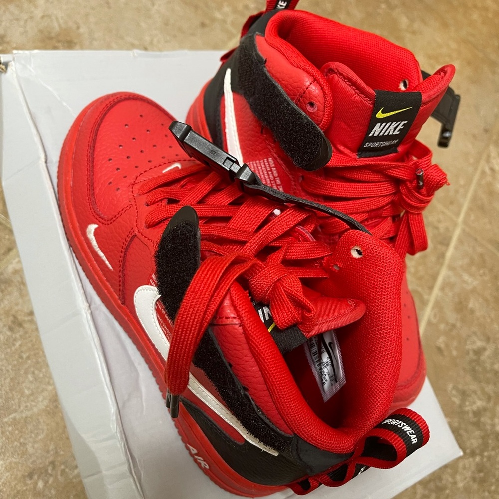 Red Airforce 1 high top